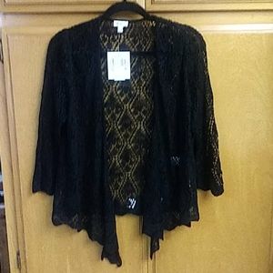 NWT, Westport Black Cardigan Sz. L